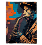 Let The Sax Speak Sherpa Blanket - Beyond T-shirts